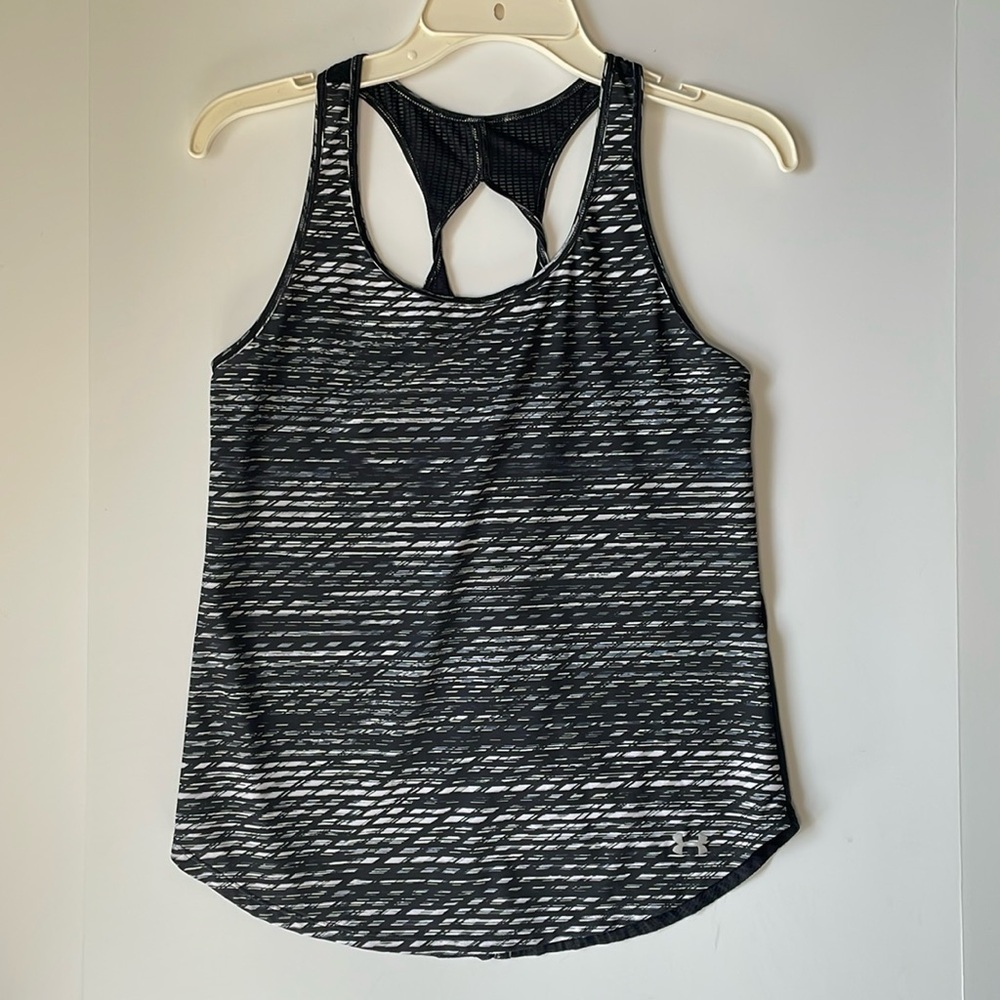 Under Armour UA Fly-By 2.0 Tank Black Active Athletic 1271527 Womens S